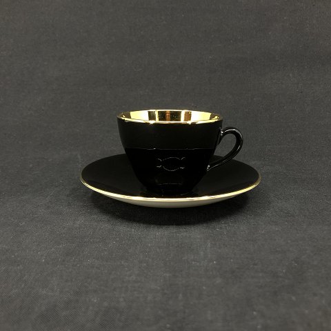 Black Confetti with gold espresso cup
