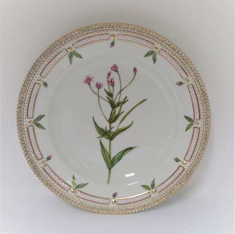 Royal Copenhagen Flora Danica. Dinner plate. Design # 3549. Diameter 25 cm. (1 
quality). Epilobium pubescens Roth