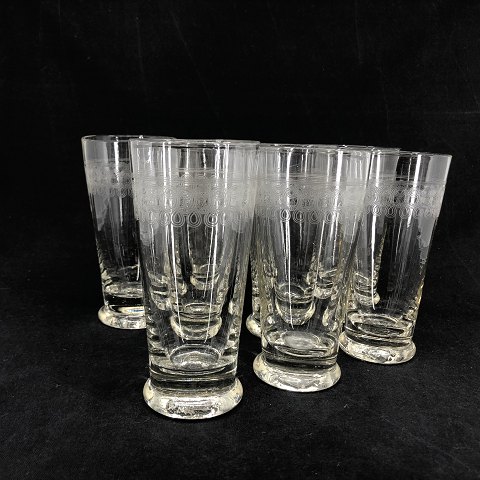 Set of 8 French glass

