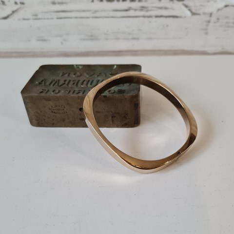 Vintage angular bracelet in 8 kt gold by Hermann Siersbøl