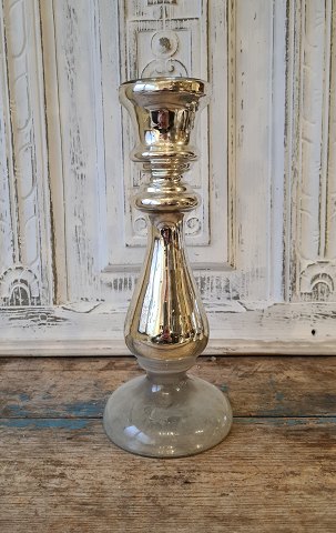 1800s candlestick in mercuri silver 28 cm.