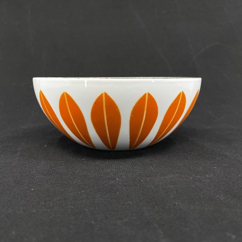 Lille Orange Lotus skål, 14 cm.