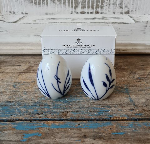 Royal Copenhagen Mega Blue Fluted salt and pepper set