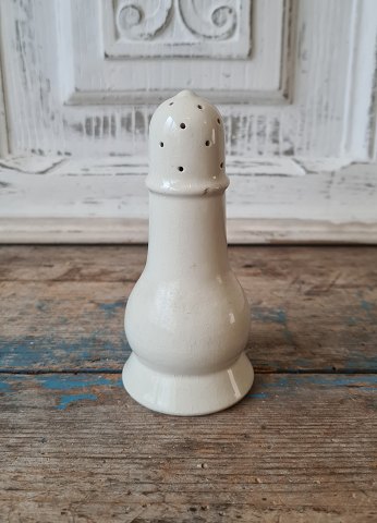 Beautiful 1800s cream colored faience salt shaker.