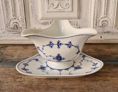 Royal Copenhagen Blue Fluted triangular sauce bowl No. 203