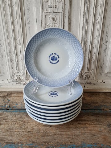 B&G Blue Tone small soup with logo "Hotel Middelfart" no. 1006