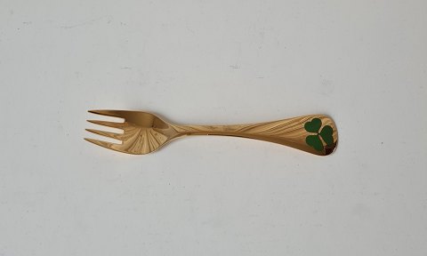 Georg Jensen Annual fork in gilded silver 1979