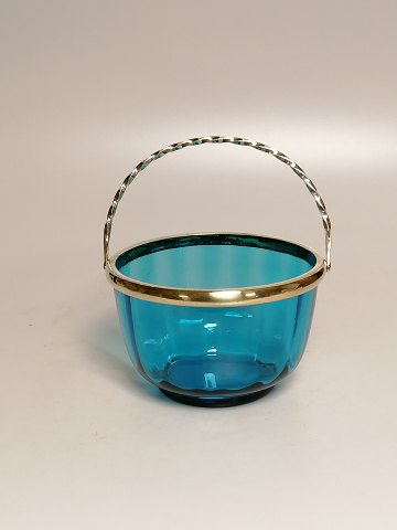 19th century glass sugar bowl