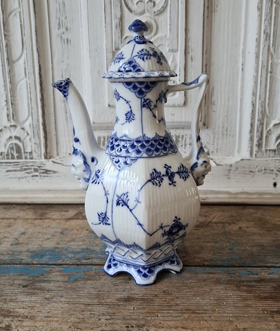 Royal Copenhagen Blue Fluted full lace mokka jug No.