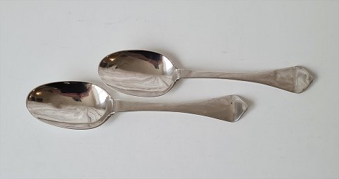 Pair of 18th century wedding spoons engraved with owner