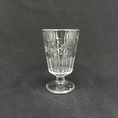 Presset toddyglas fra 1900 tallets begyndelse