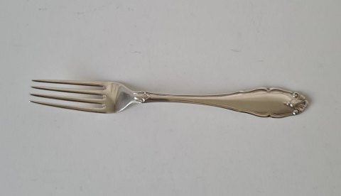 Charlottenborg lunch fork in silver 18 cm.