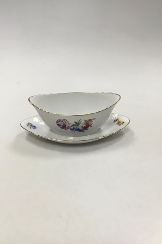 Royal Copenhagen Saxon Flower Light Sauce Boat No 1651