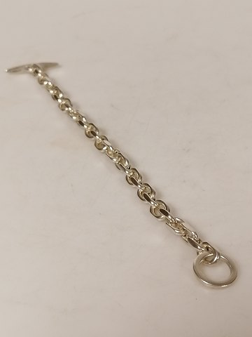 Sterling silver anchor chain bracelet