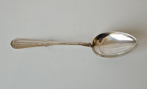 Large serving spoon in Neo-Gothic style from 1895 by V. Christensen 26 cm.