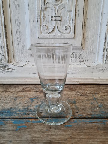 Frimurerglas med hul stilk