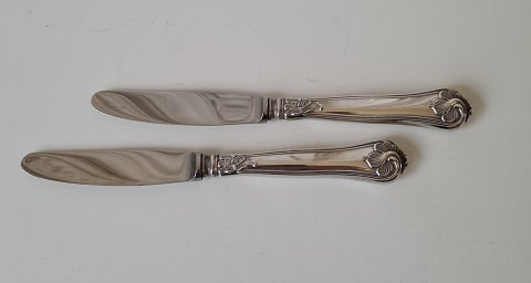 Saxon lunch knife in silver and steel 18.5 cm.