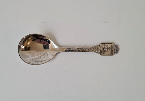 Marmalade spoon in silver with Nykøbing Falster