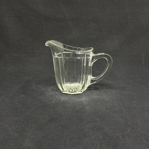 Clear Chippendale cream jug from Holmegaard
