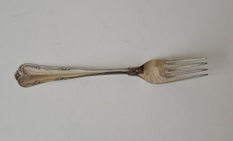 Herregård lunch fork in silver 17.5 cm.