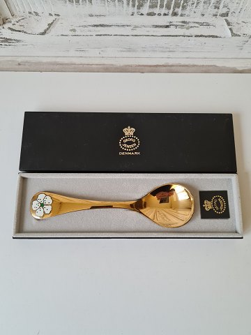 Georg Jensen annual spoon in gilded sterling silver 1971