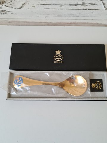 Georg Jensen annual spoon in gilded sterling silver 1983