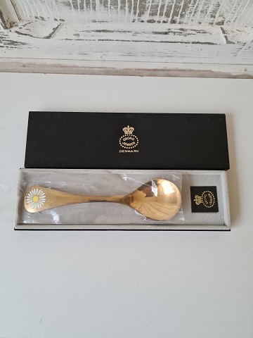 Georg Jensen annual spoon in gilded sterling silver 1987