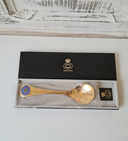 Georg Jensen annuel spoon in gilded sterling silver 1980