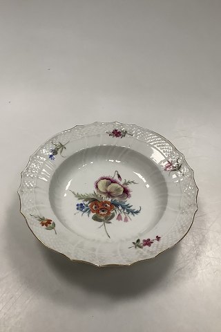 Antique Royal Copenhagen Saxon Flower Light Deep Plate
