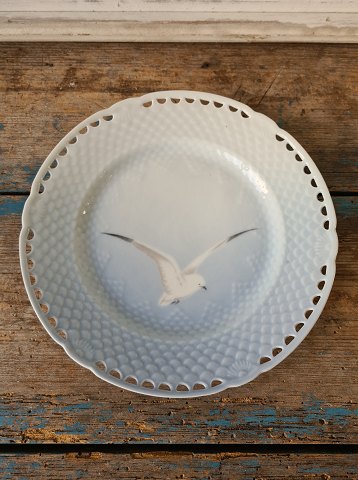 B&G Seagull without gold lunch plate with lace edge approx. 1895 - 21 cm.