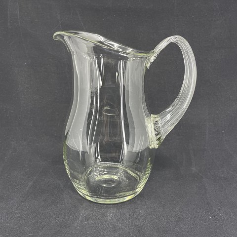 Glass jug with optics from Holmegaard Glasværk