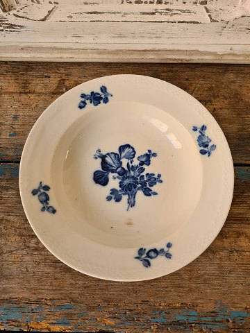 Royal Copenhagen Antik Blue Flower soup plate 20.5 cm.