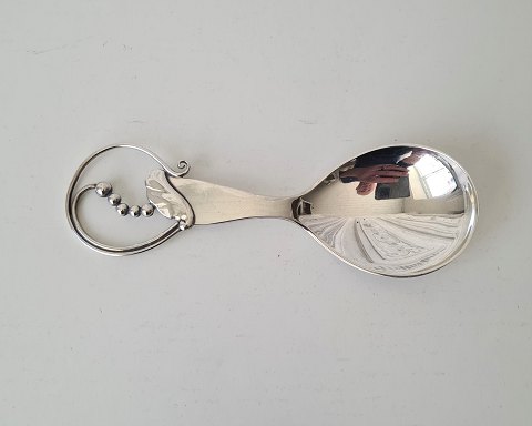 Handmade serving spoon in silver from 1935