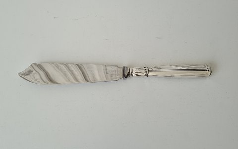 Lotus cake knife in silver and steel 24 cm.