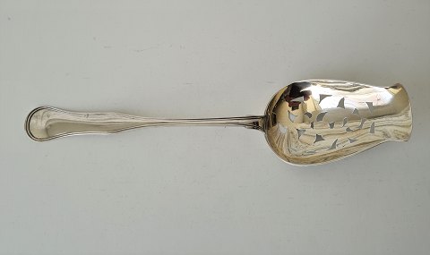 Antique Double ribbed strawberry spoon in silver by Laurids Grønlund - Odense