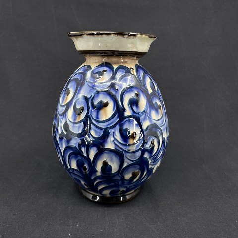 Flot blå Kähler vase