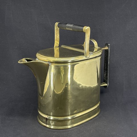 Antique English watering can in brass