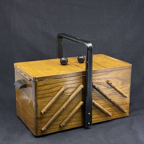 Old sewing box with pull-out draws