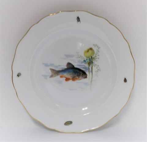 Meissen. Porcelain. Fish plate. Diameter 25 cm