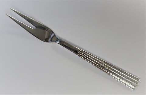 Champagne. O.V. Mogensen. Silver (830). Cold cuts fork. Length 12 cm.