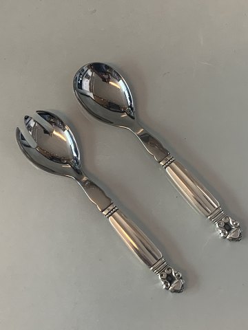 King / Acorn # Salad Set
Produced by Georg Jensen.
Length 15.7 cm.
SOLD