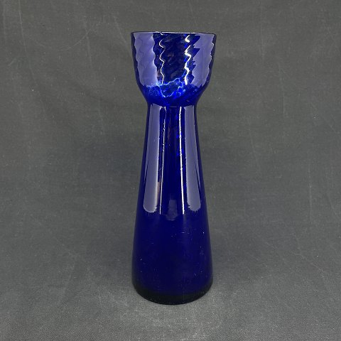 Blåt hyacintglas fra Kastrup Glasværk
