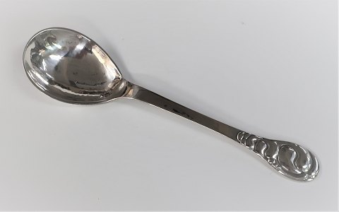Evald Nielsen. Silver cutlery (830). Cutlery no. 4. Jam spoon. Length 14.5 cm. 
Produced 1917.