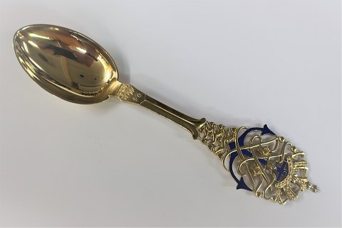 Michelsen. Memorial spoon 1935. Crown Prince Frederik and Princess Ingrid
