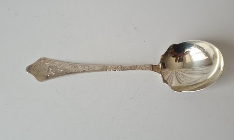 Antique rococo large serving spoon 23.5 cm.