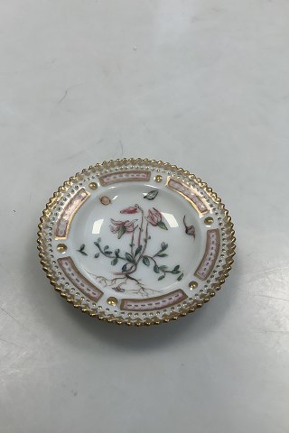 Royal Copenhagen Privat Painted Flora Danica Caviar Dish No 3501