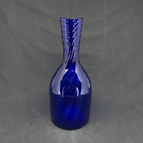 Koboltblå vase med optik