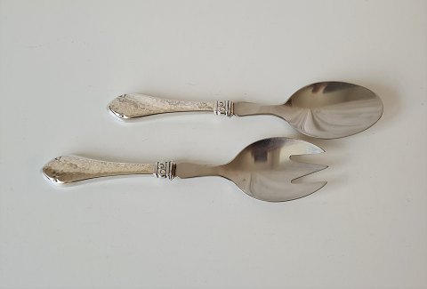 Bernstorff salad cutlery in silver and steel