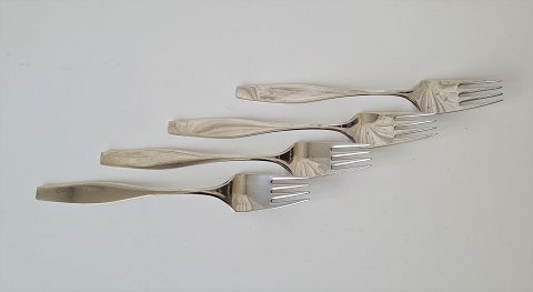 Charlotte - Hans Hansen lunch fork in sterling silver 17 cm.