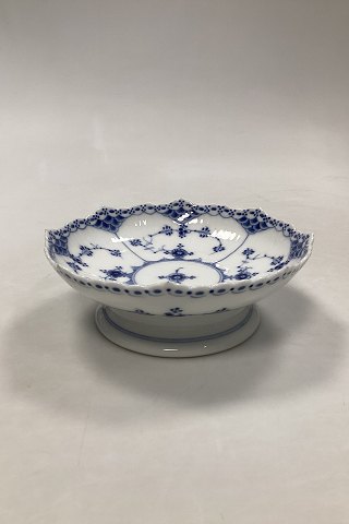 Royal Copenhagen Blue Fluted Half Lace Bowl on foot no 511